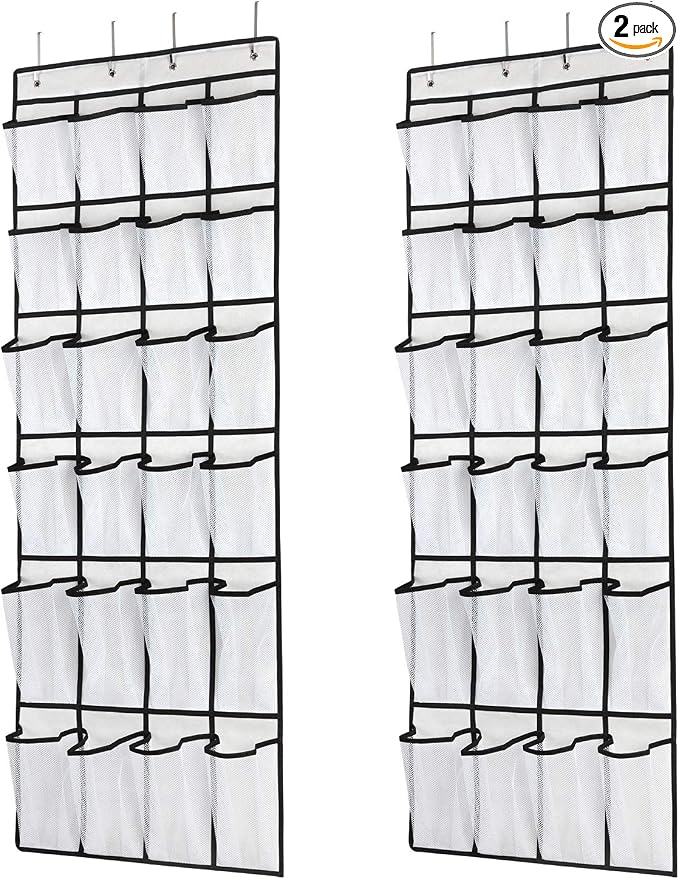 SAVERHO Hanging Shoe Organizer, Over The Door Shoe Organizer by SAVERHO
