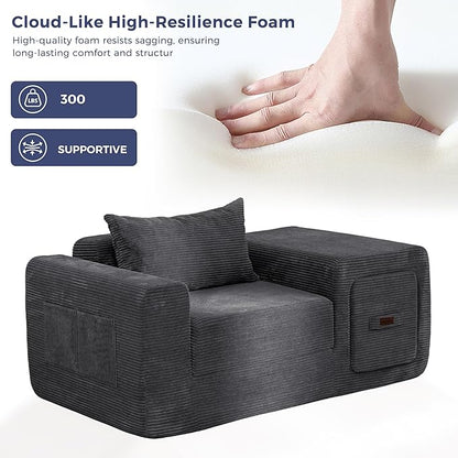 MAXYOYO Folding Sofa Couch, Convertible Floor Sofa - Image 5