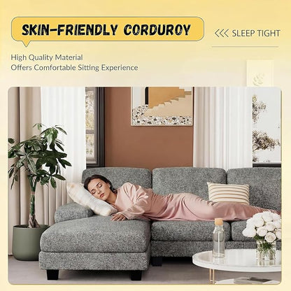 JUMMICO Sectional Couches for Living Room, U Shaped Couch - Image 3