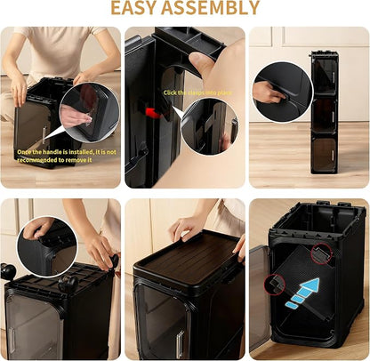2-Tier Narrow Storage Cabinet, Slim Bathroom Storage Cabinet - Image 6