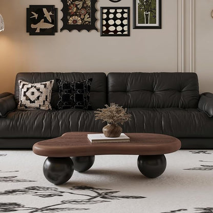 40" Cloud Coffee Table for Living Room Irregular Coffee Table Modern Low Coffee - Image 6