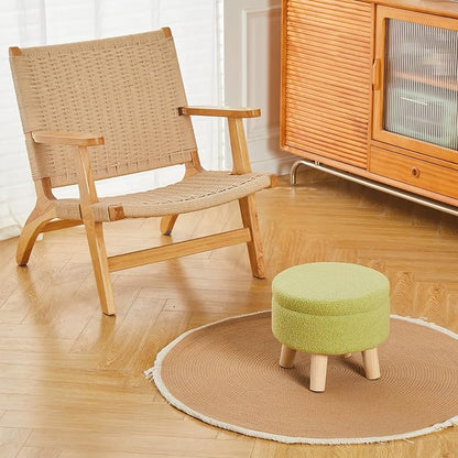 Wimarsbon Storage Ottoman, Modern Round Footrest - Image 6