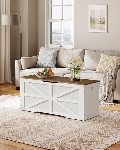 CHOEZON Storage Chest, 43.3" Toy Chest Storage, Farmhouse Storage Bench - Image 7