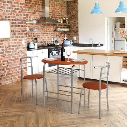 VINGLI 3 Piece Dining Set, Small Kitchen Table Set - Image 8