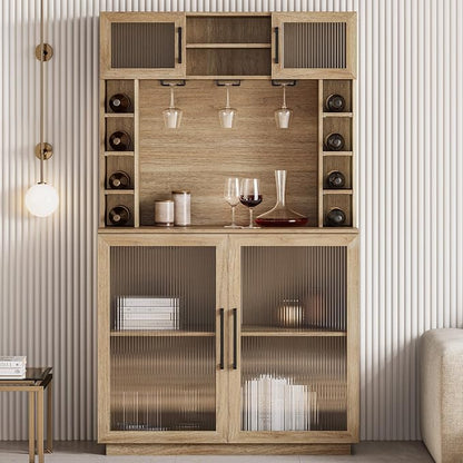 BELLEZE Coffee Wine Bar Cabinet - Image 5