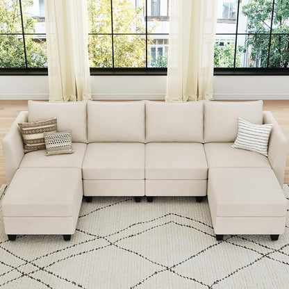 Belffin Modular Sectional Sofa U Shaped Couch - Image 4