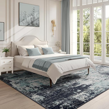 RELEANY Washable Area Rugs 6'x8' Non-Slip Modern Abstract Soft - Image 3