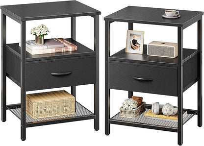 Huuger Nightstand Set of 2, Night Stand by Huuger