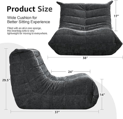Bean Bag Chairs for Adults Giant Bean Bag Chair Memory Foam BeanBag Chair Bean - Image 2
