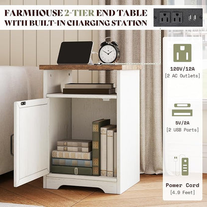AMERLIFE 3-Piece Farmhouse Living Room Table Set - Image 4