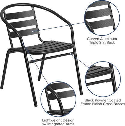 Flash Furniture Lila 5 Piece Patio Dining Set - Image 4