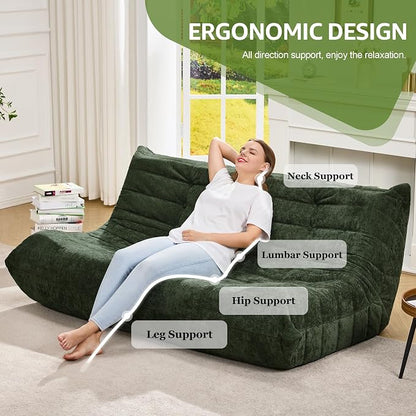 Bean Bag Chairs for Adults Giant Bean Bag Chair Memory Foam BeanBag Chair Bean - Image 5