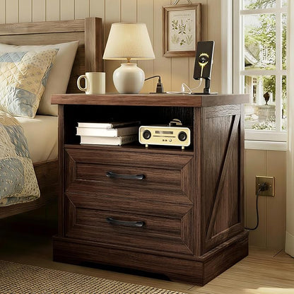 AODK 24 Inch Farmhouse Nightstand by AODK