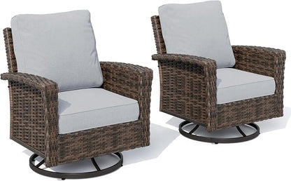 HERA'S HOUSE High Back Outdoor Swivel Chairs - Image 8