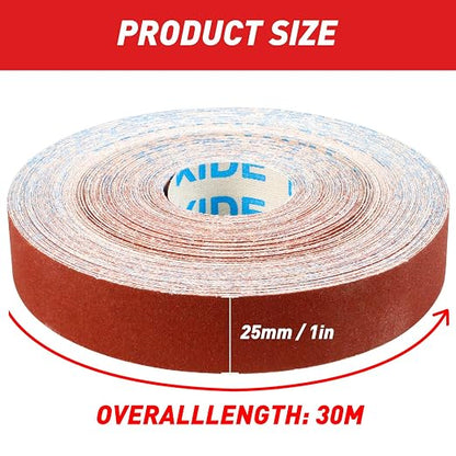 Emery Cloth Roll, 60 Grit Sandpaper Roll, Wet and Dry Emory Cloths - Image 5