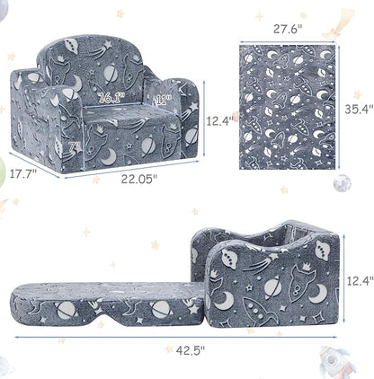 Airpanda Comfy Toddler Couch and Chair - Image 2