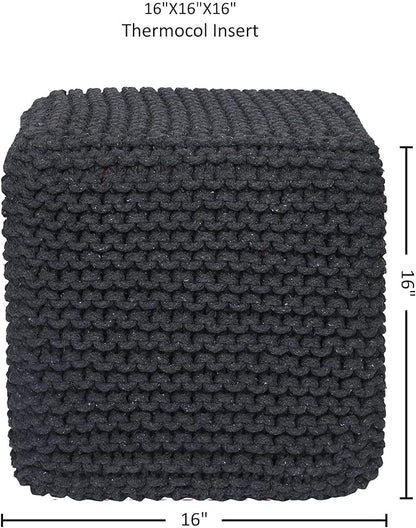 REDEARTH Cube Pouf Foot Stool Ottoman - Image 3
