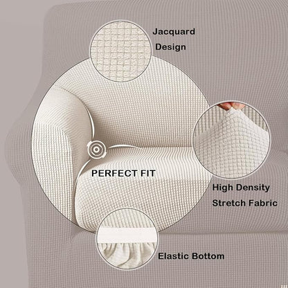 Turquoize 2 Piece Chair Covers Chair Slipcovers - Image 3