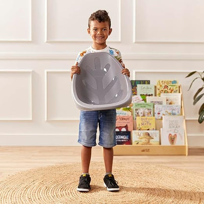 ECR4Kids Plastic Leaf Scoop Floor Rocker Seat, Classroom Furniture - Image 2