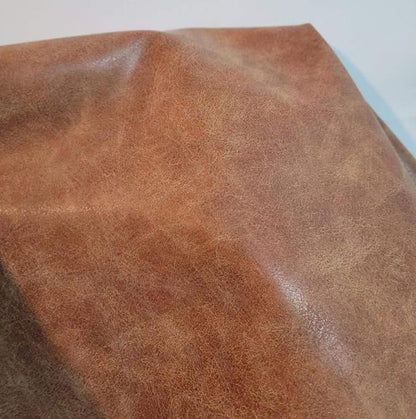 NAT Leathers | Blonde Light Tan Distressed Faux Leather material PU Sheet - Image 4