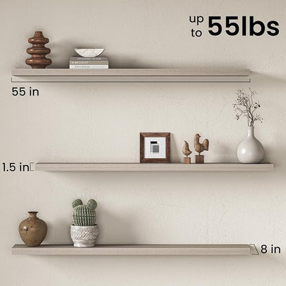 Fun Memories 55Inch Long Floating Shelves, 8 Inch Deep Shelves - Image 3