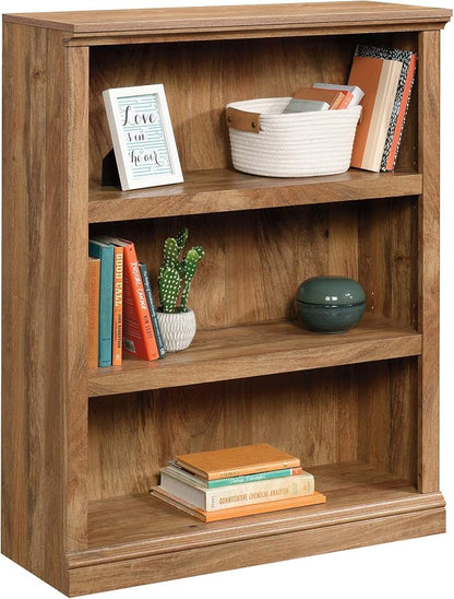 Sauder Miscellaneous Storage 3-Shelf Bookcase/ Book shelf, Sindoori Mango finish - Image 7