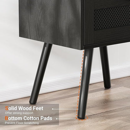 SUPERJARE Nightstands with Charging Station, Bedside Table Set of 2 with - Image 6