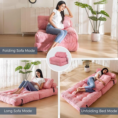 MAXYOYO Folding Sofa Bed, Convertible Sleeper Chair - Image 5