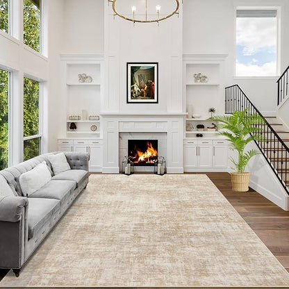 8x10 Area Rugs Washable Rug: Modern Abstract Living Room Rug Soft Anti-Skid by GENTDRIZZ