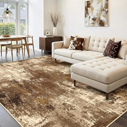 RELEANY Washable Area Rugs 10'x14 Non-Slip Modern Abstract Soft - Image 9