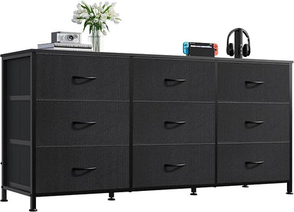 WLIVE 47''W Dresser for Bedroom, 55 inch TV, Wide Chest of Drawers by WLIVE