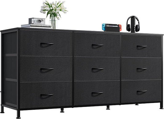 WLIVE 47''W Dresser for Bedroom, 55 inch TV, Wide Chest of Drawers by WLIVE