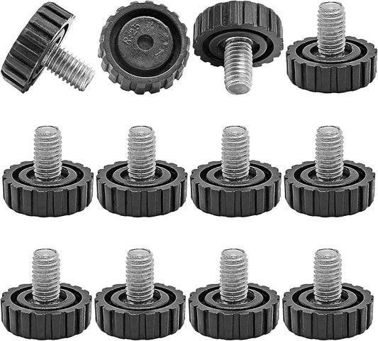 Zorfeter 30 Pcs Screw in Threaded Furniture Adjustable Levelers, M8 x 13mm by Zorfeter