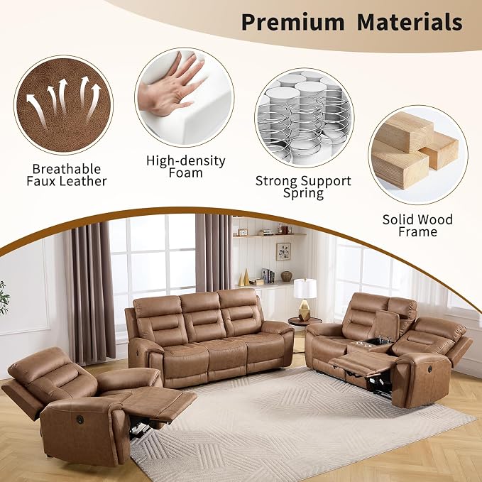 ANJ Power Recliner Chair Set of 2 - Image 7