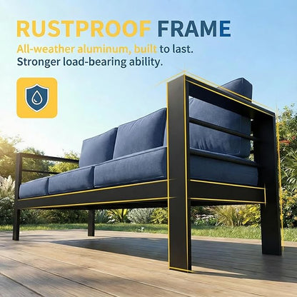Solaste Aluminum Patio Furniture Set - Image 3