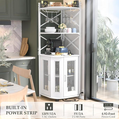 Aheaplus Corner Bar Cabinet - Image 5