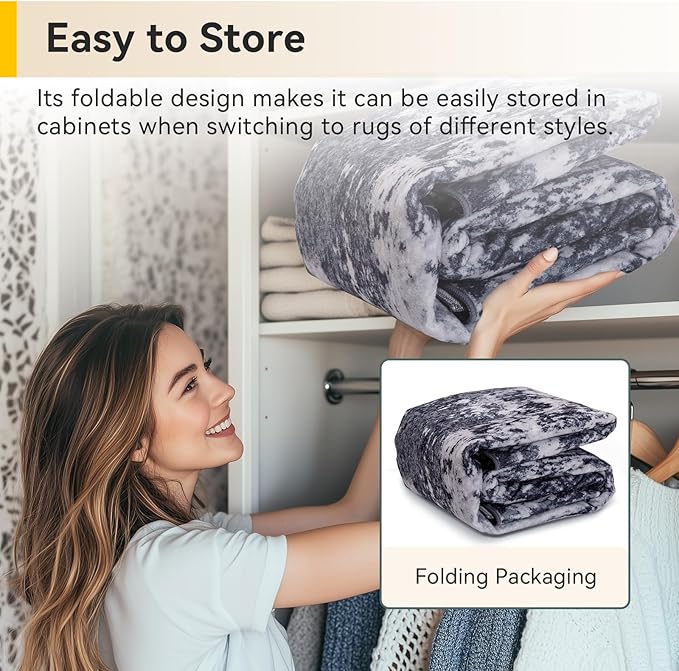 RELEANY Washable Area Rugs 2'6"x10 Non-Slip Modern Abstract Soft - Image 6