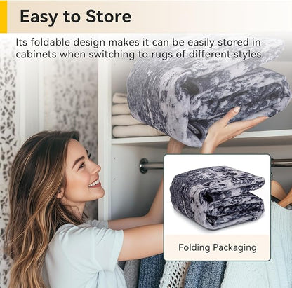 RELEANY Washable Area Rugs 2x9 Non-Slip Modern Abstract Soft - Image 6