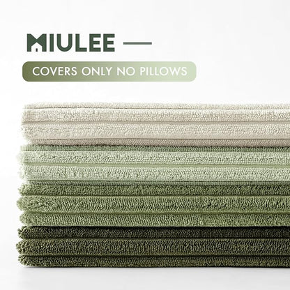 MIULEE Decorative Throw Pillow Covers Set of 4 Summer Light Green Gradient - Image 4