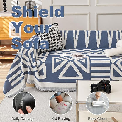 VClife Boho Couch Cover, Dog Sofa Throw Cover Furniture Protector - Image 5