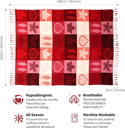 Bohemian Chenille Jacquard Tassel Throws - Image 5