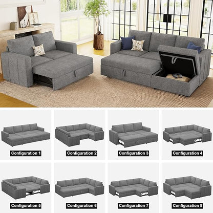 Belffin Modular Sectional Sleeper Sofa - Image 8