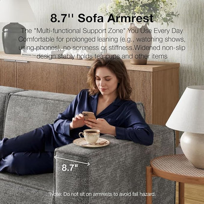 Novilla Modular Sectional Sofa, No Assembly Cloud Sectional Couch - Image 6