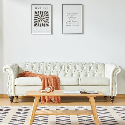 QHITTY 2 Piece Living Room Set, Sectional Chesterfield Sofa Chair Contemporary - Image 8