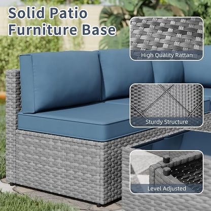 SUNLEI 5 Piece Outdoor Patio Furniture Set - Image 4