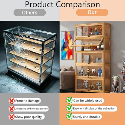 Display Cabinet with Acrylic Door, 5-Tier Curio Display Cabinet, Display Case - Image 5