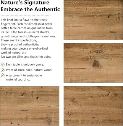 Reclaimed Solid Wood Coffee Table - Image 7