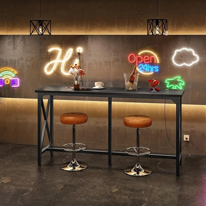 CHOEZON 55'' Bar Table, Kitchen Dining Table - Image 2