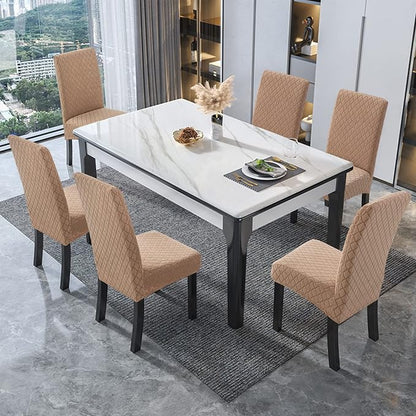 Genina Waterproof Chair Covers for Dining Room 6 Pack, Dining Chair Cover - Image 6