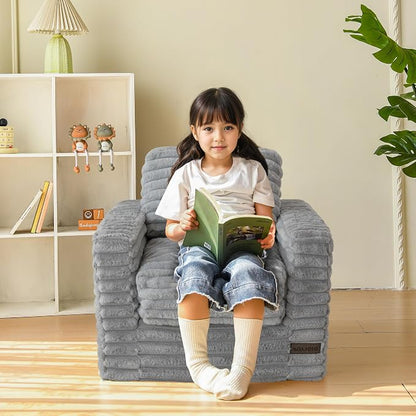 MAXYOYO Kids Bean Bag Chair, Comfy Faux Fur Bean Bag Sofa - Image 3